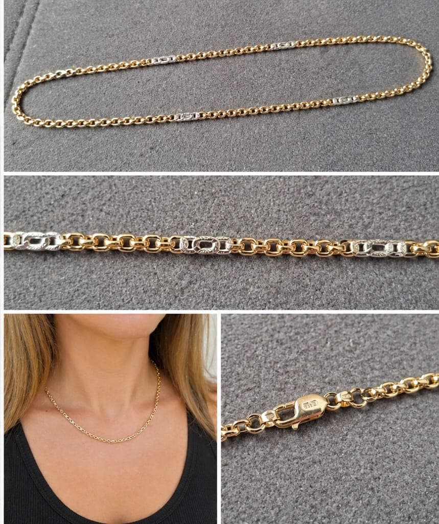 Bicolor Box Ketting Dames