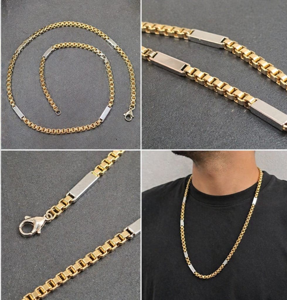 Bicolor Box Ketting Heren