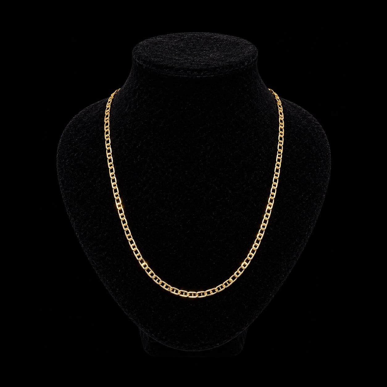 Fantasieschakel Ketting 55 cm, 7,3 gram